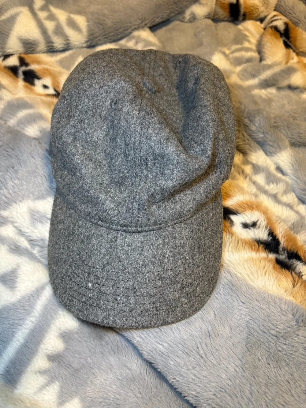 Madewell Gray Wool-Blend Cap